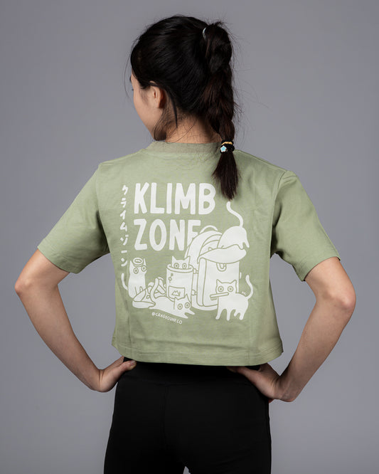 Klimbzone x CragBound Cropped Top