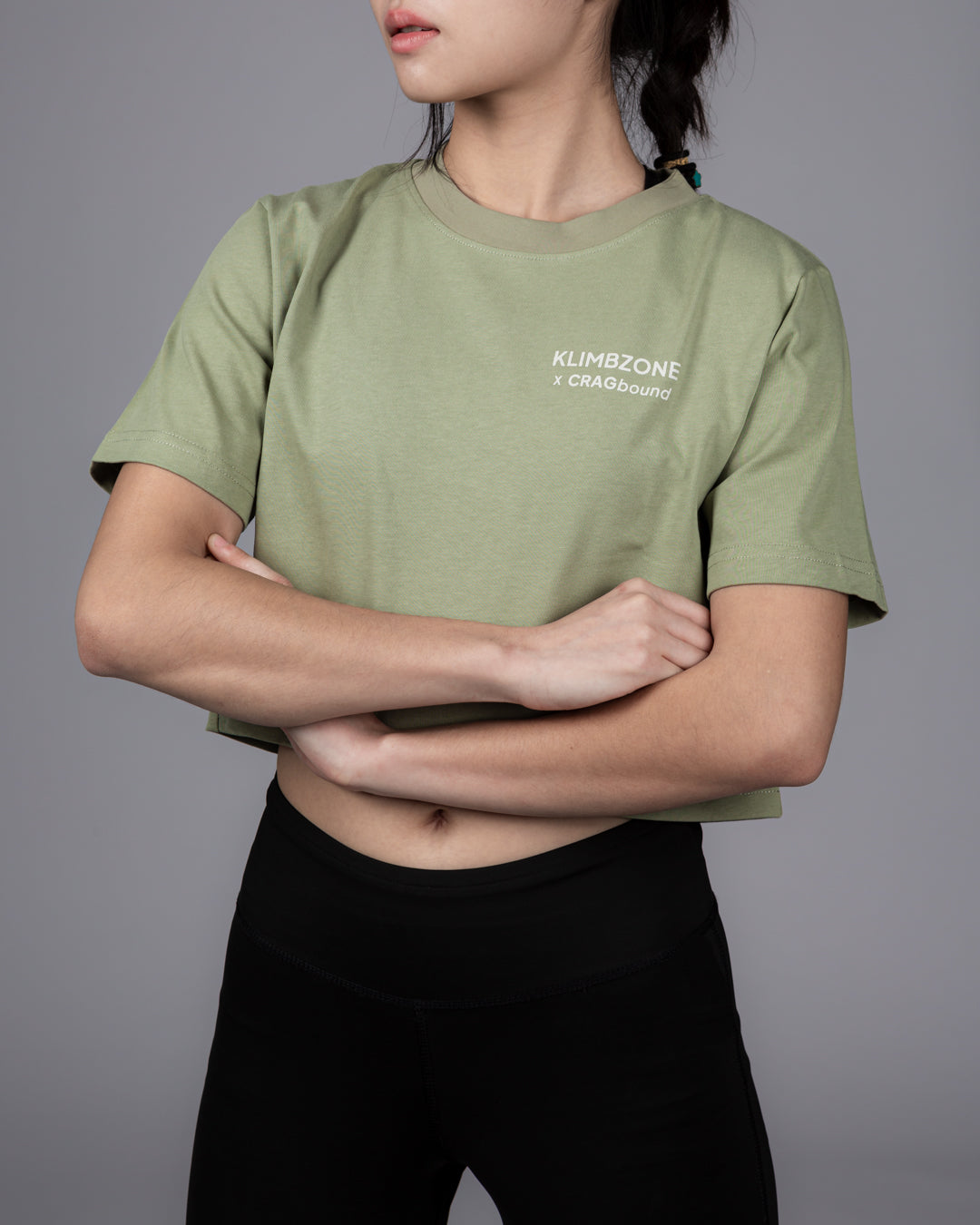 Klimbzone x CragBound Cropped Top